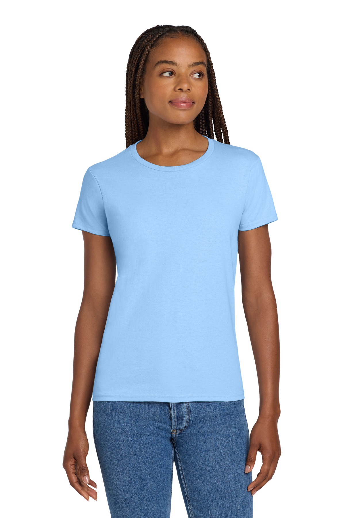 Gildan Women's Ultra Cotton 100% US Cotton T-Shirt. 2000L