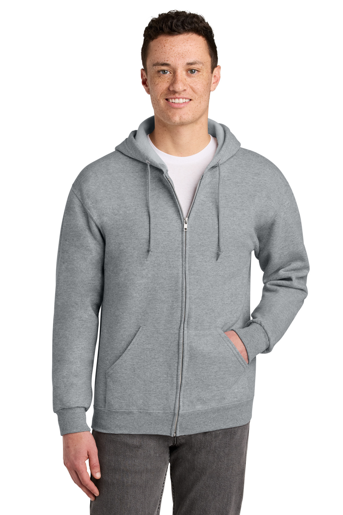 Jerzees - NuBlend Full-Zip Hooded Sweatshirt. 993M