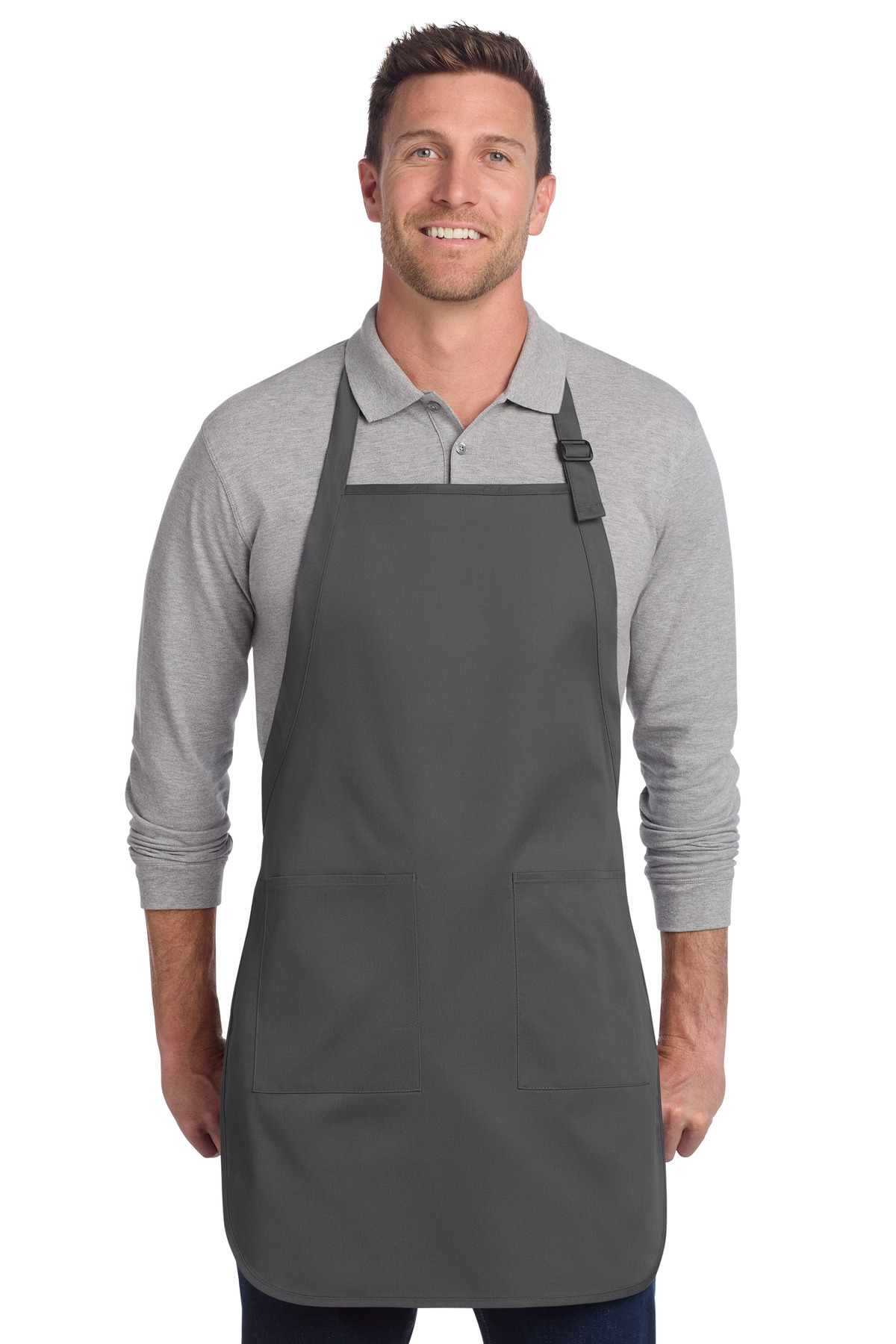 Port Authority  Full-Length Two-Pocket Bib Apron. A600