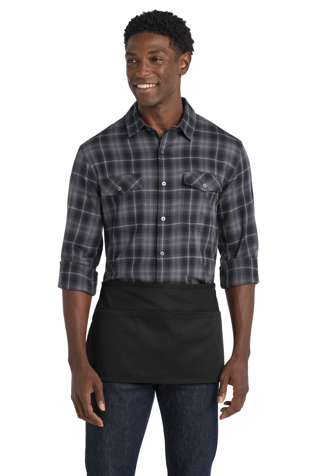 Port Authority Easy Care Reversible Waist Apron with Stain Release. A707
