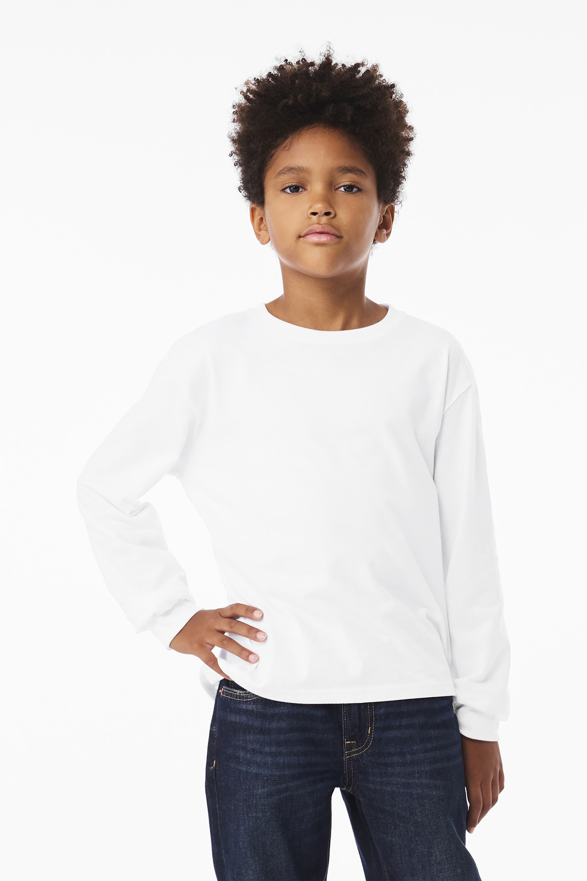 BELLA+CANVAS Youth 6-Ounce Heavyweight Long Sleeve Tee BC3511Y