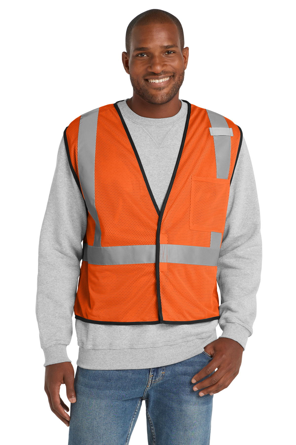CornerStone ANSI 107 Class 2 Economy Mesh One-Pocket Vest. CSV100