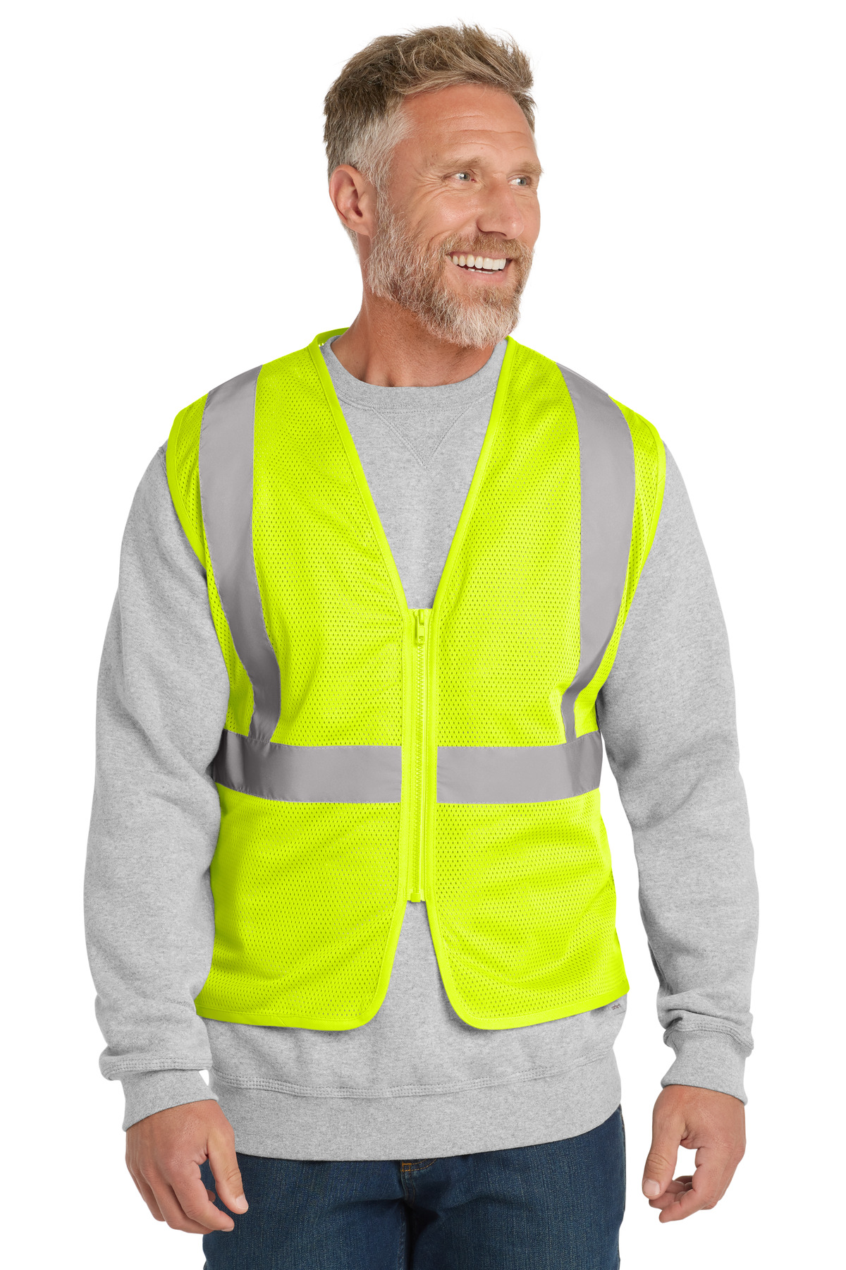 CornerStone ANSI 107 Class 2 Economy Mesh Zippered Vest. CSV101