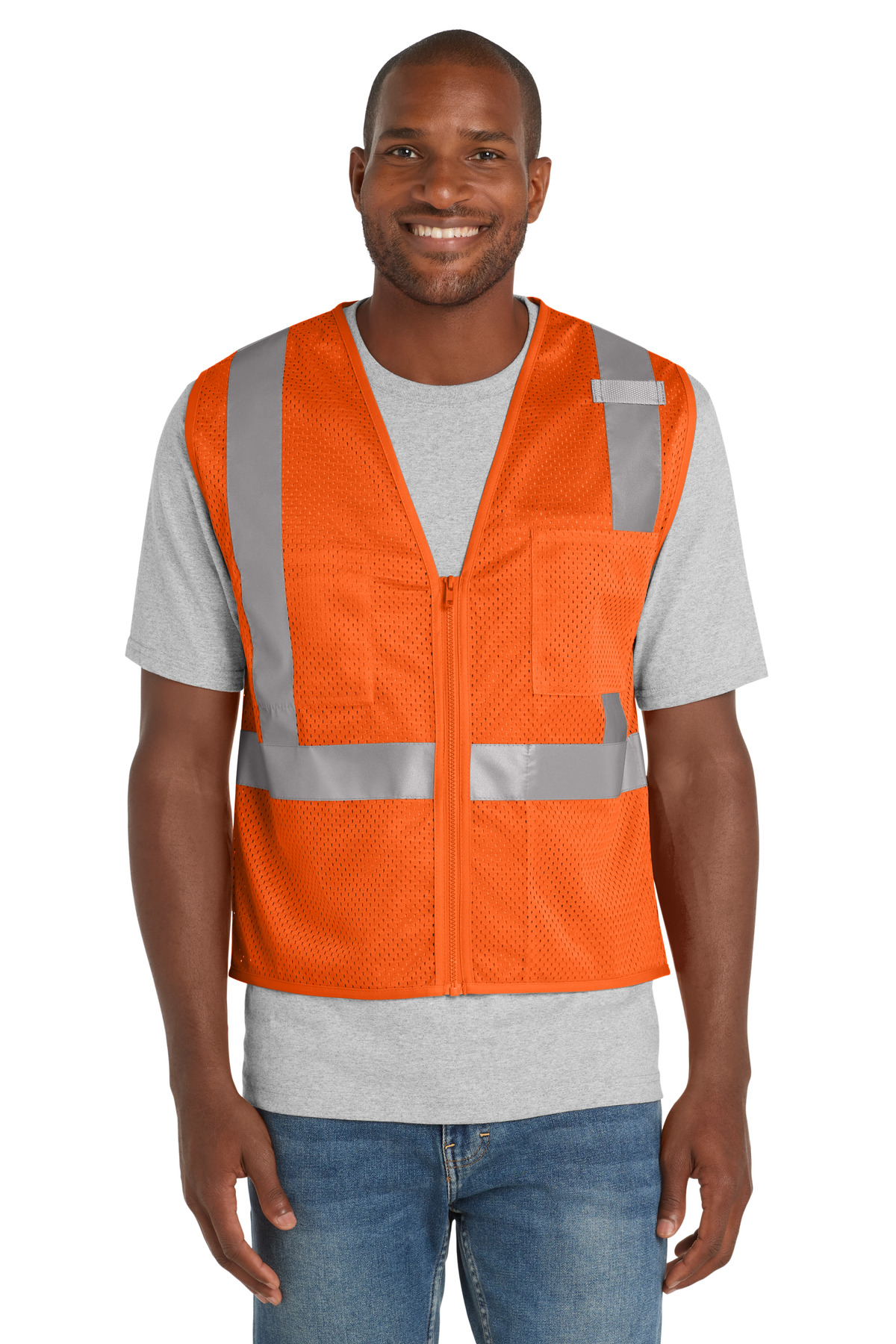CornerStone ANSI 107 Class 2 Mesh Zippered Vest. CSV102