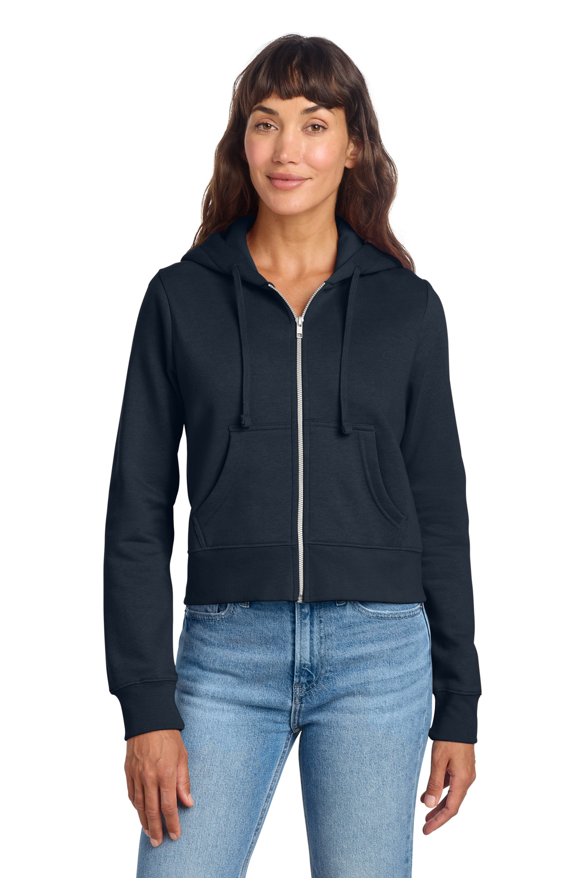 District Women's V.I.T. Fleece Full-Zip Hoodie DT6103
