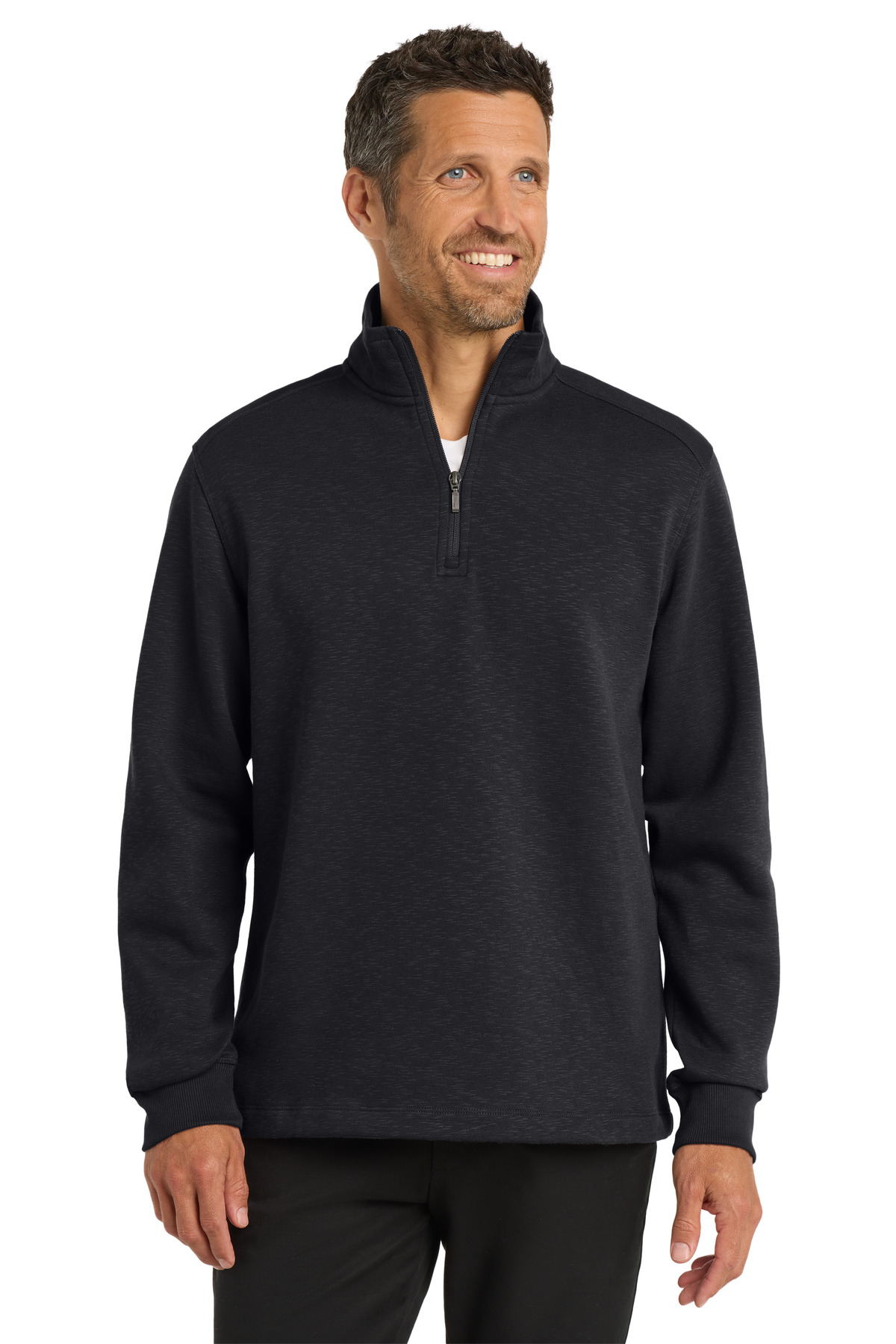 Port Authority Slub Fleece 1/4-Zip Pullover. F295