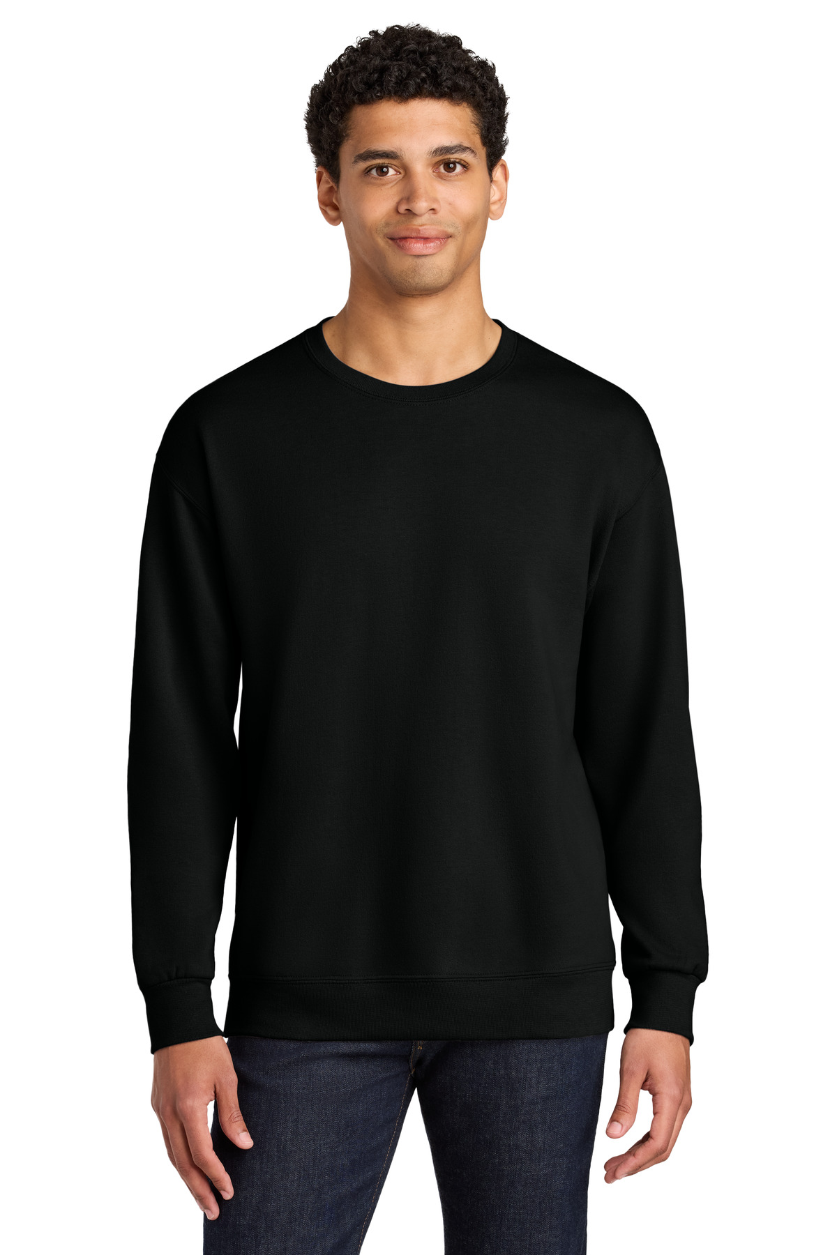 Jerzees Ultimate Unisex CVC Ring Spun Crewneck Sweatshirt IC48M