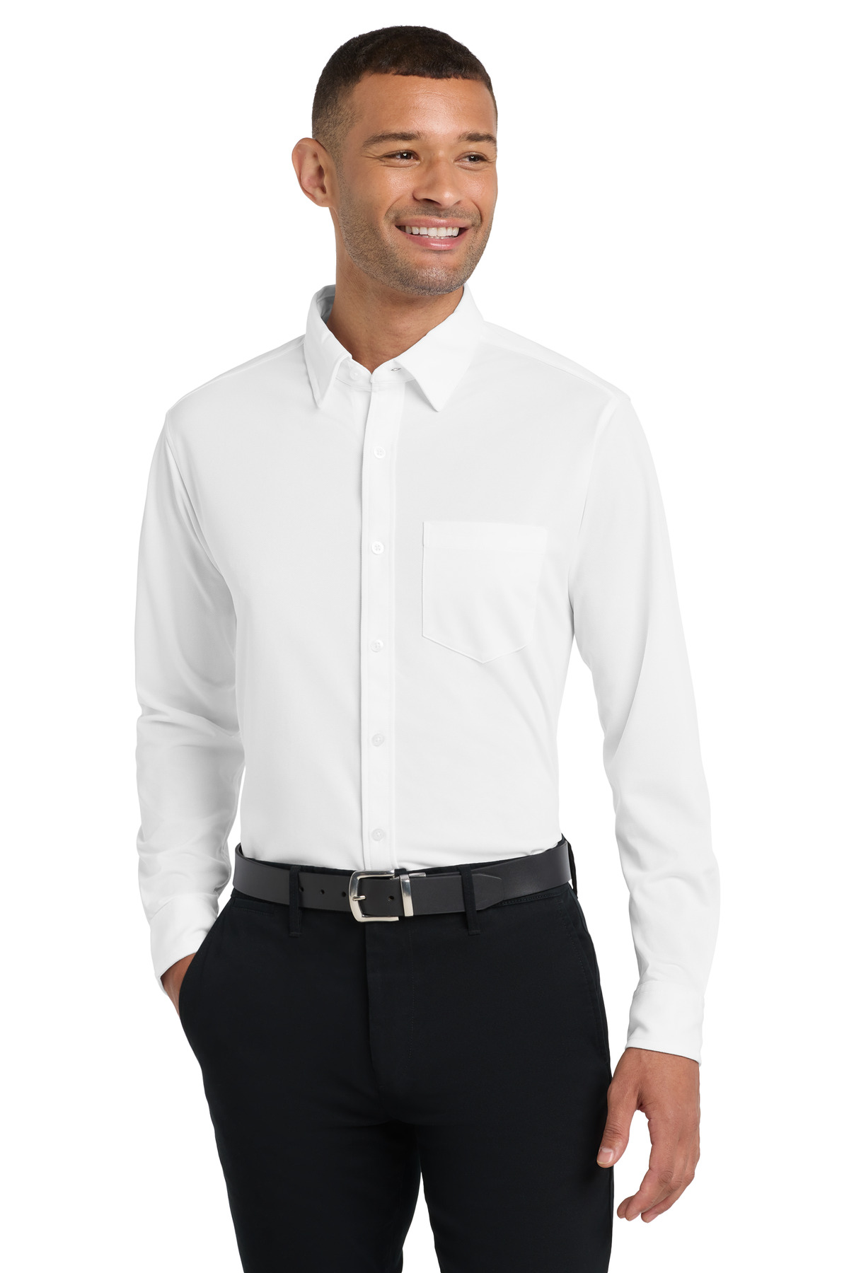 Port Authority Dimension Knit Dress Shirt. K570