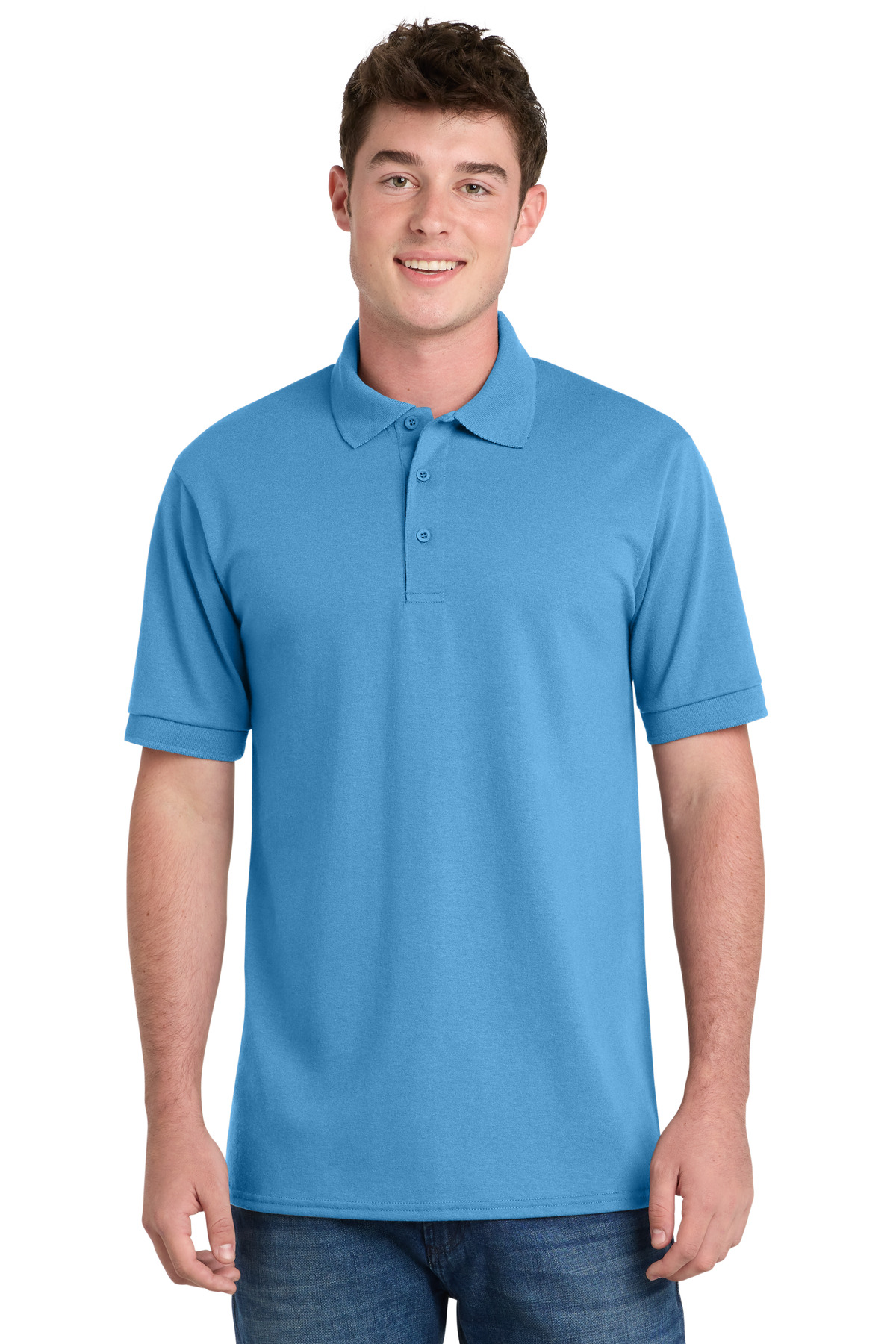 Port & Co Core Blend Jersey Knit Polo. KP55