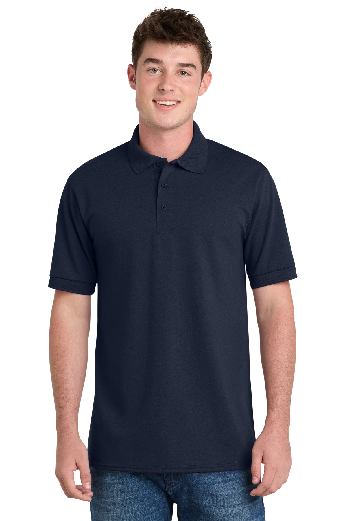 Port & Co Tall Core Blend Jersey Knit Polo. KP55T