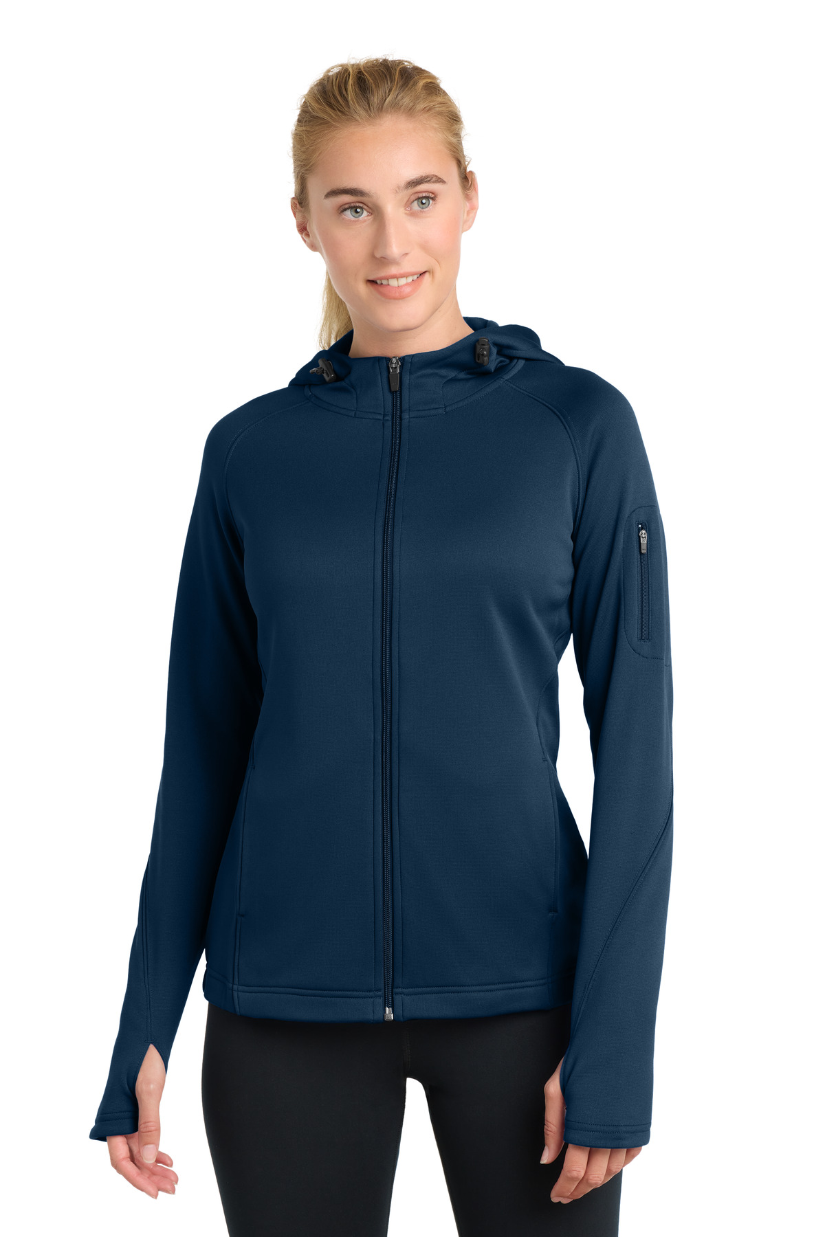 Sport-Tek Women's Tech Fleece Full-Zip Hooded Jacket. L248
