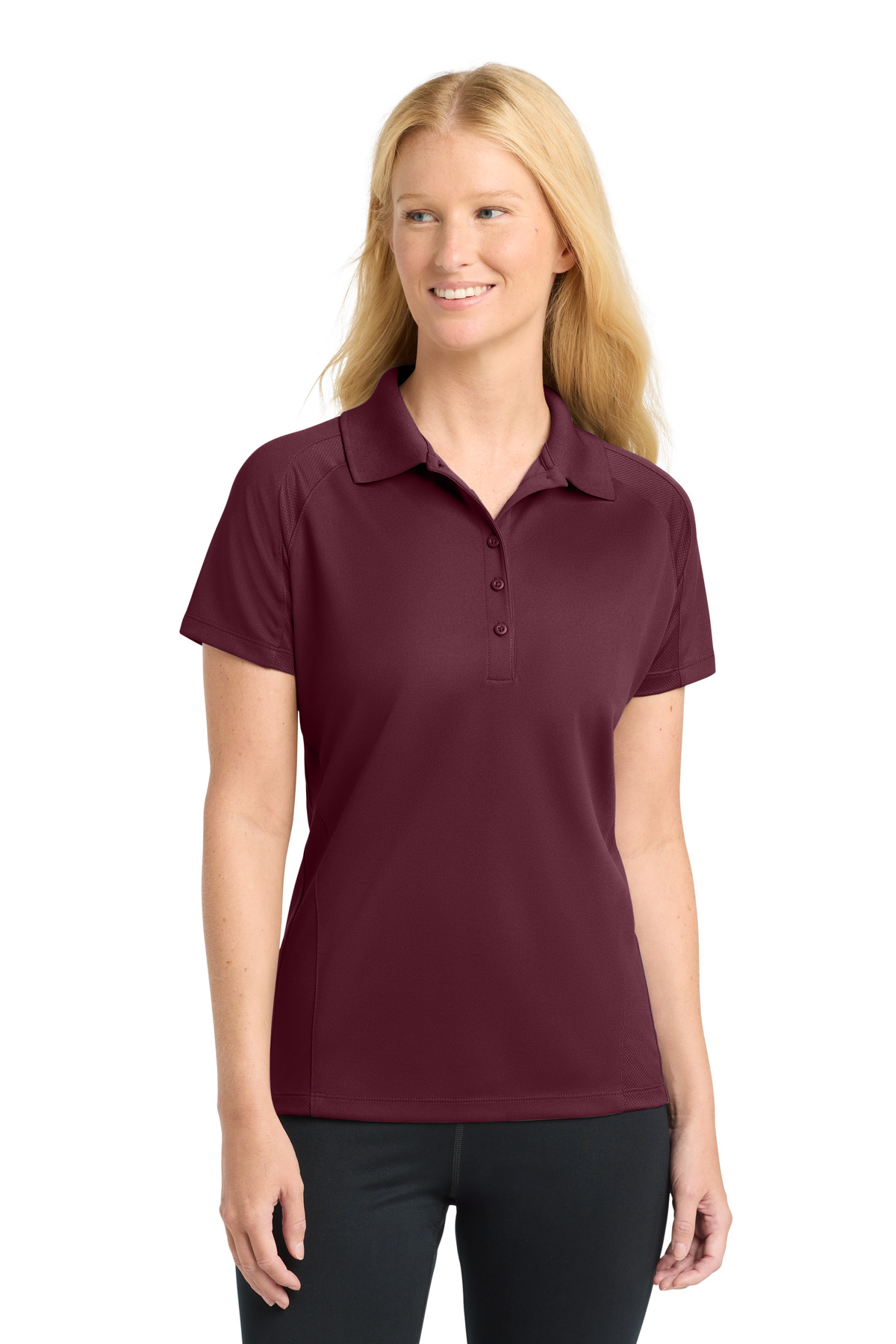 Sport-Tek Women's Dri-Mesh Pro Polo. L474
