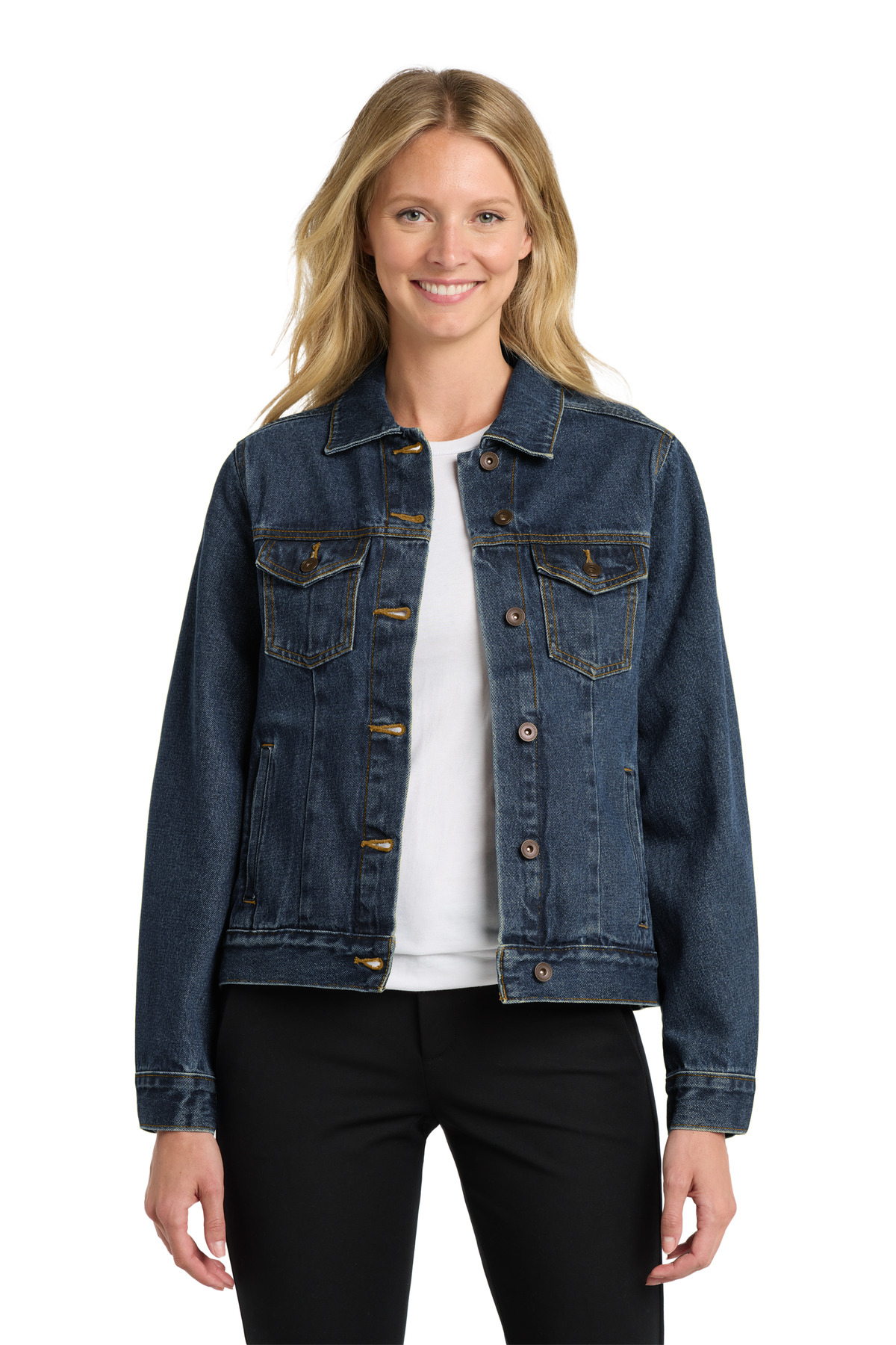 Port Authority Women's Denim Jacket. L7620