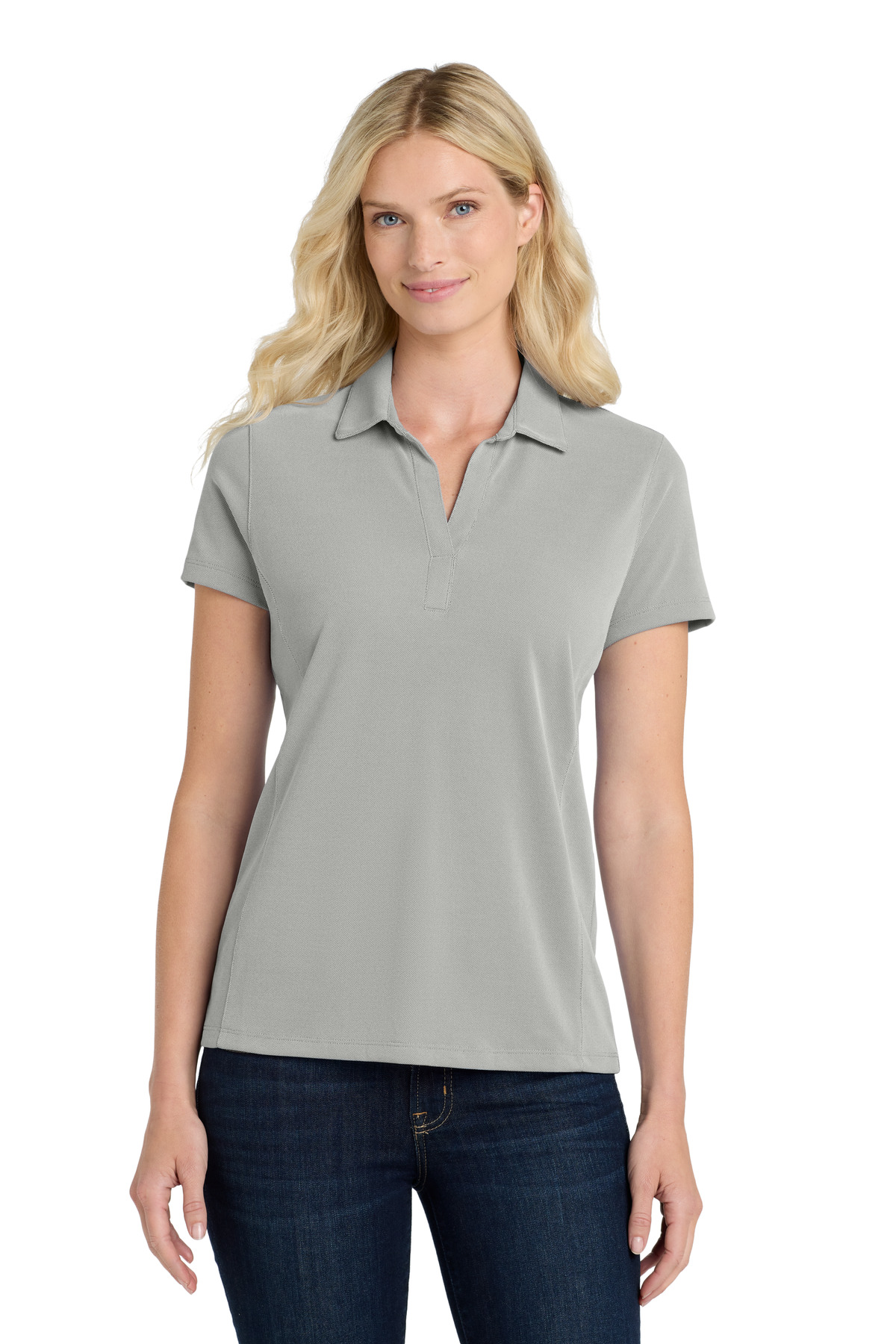 Port Authority  Women's Poly Oxford Pique Polo. LK582