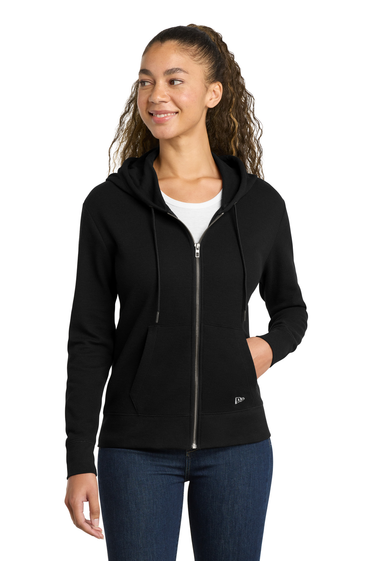 New Era Women's Thermal Full-Zip Hoodie LNEA141