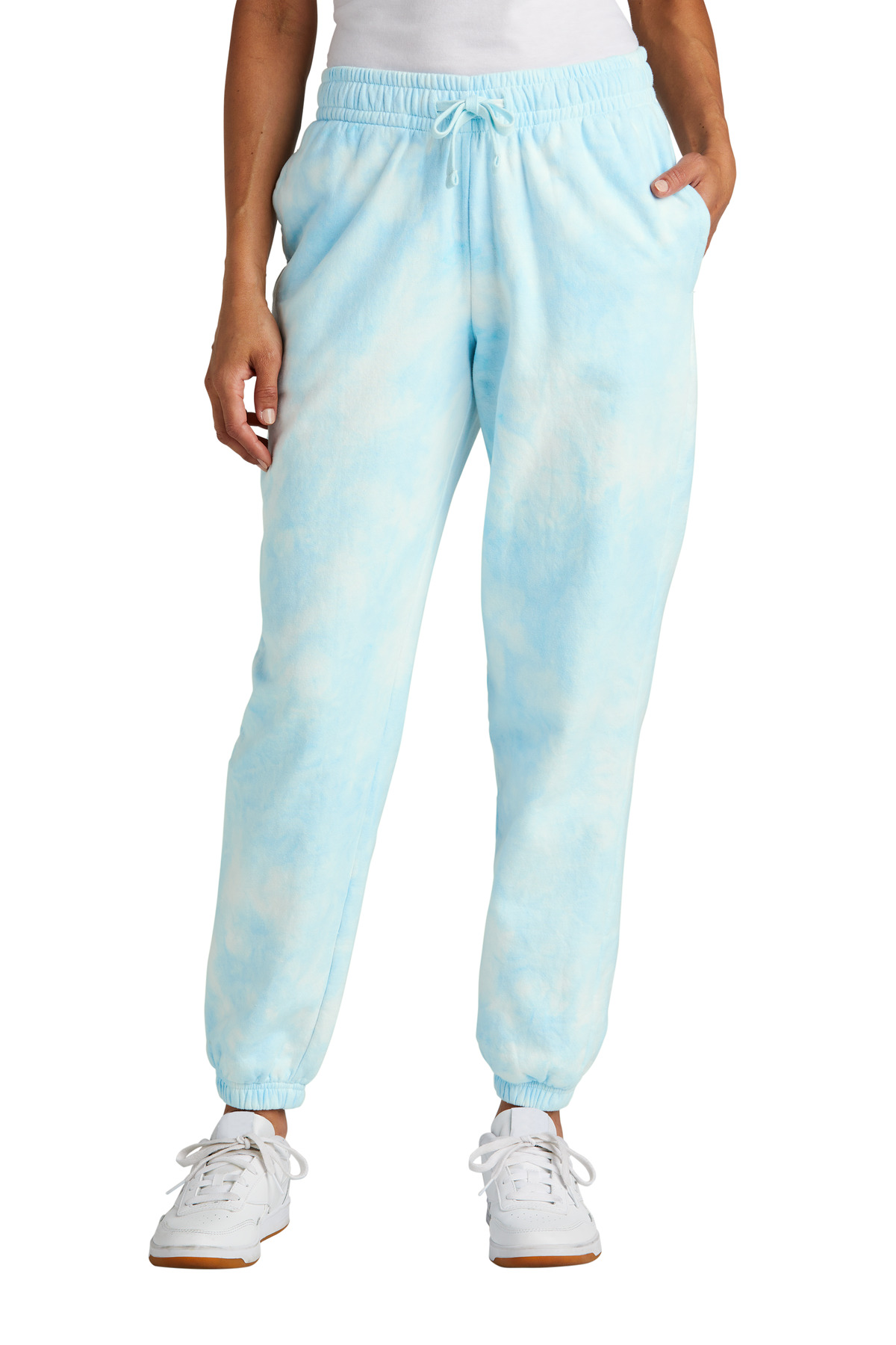 Port & Co Women's Beach Wash Cloud Tie-Dye Sweatpant LPC140P