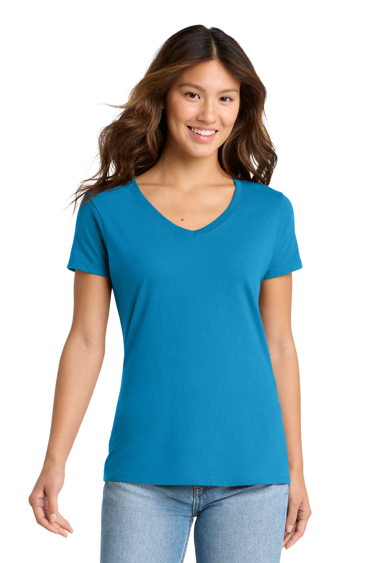 Port & Co Women's Fan Favorite V-Neck Tee. LPC450V