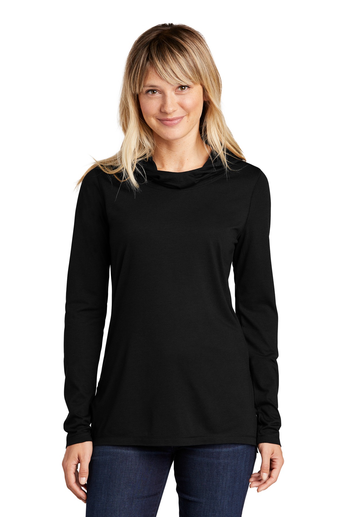 Sport-Tek Women's PosiCharge  Tri-Blend Wicking Long Sleeve Hoodie LST406