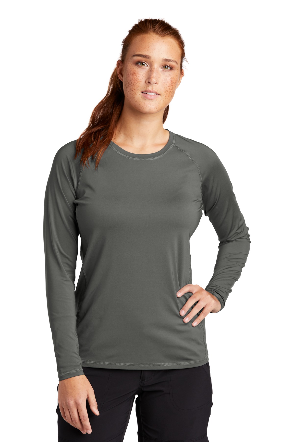 Sport-Tek  Women's Long Sleeve Rashguard Tee. LST470LS