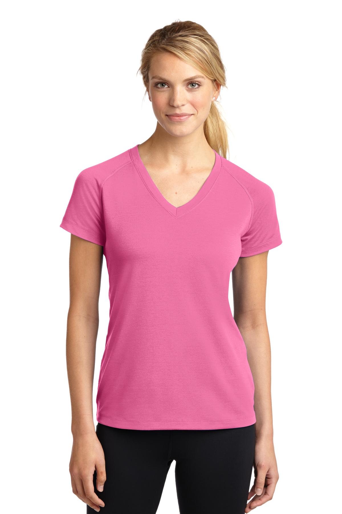 Sport-Tek Women's Ultimate Performance V-Neck. LST700