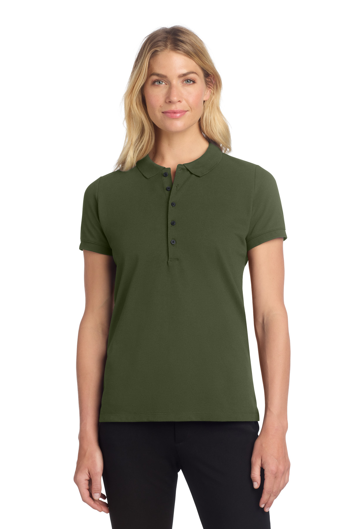 Mercer+Mettle Women's Stretch Heavyweight Pique Polo MM1001