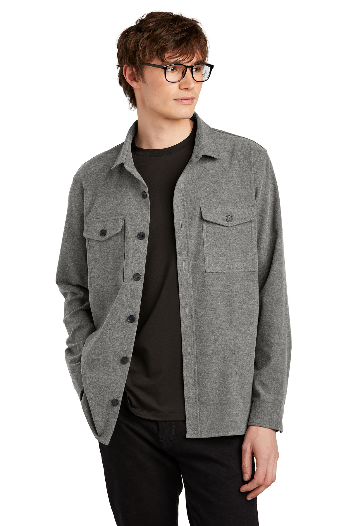 Mercer+Mettle Long Sleeve Twill Overshirt MM2020
