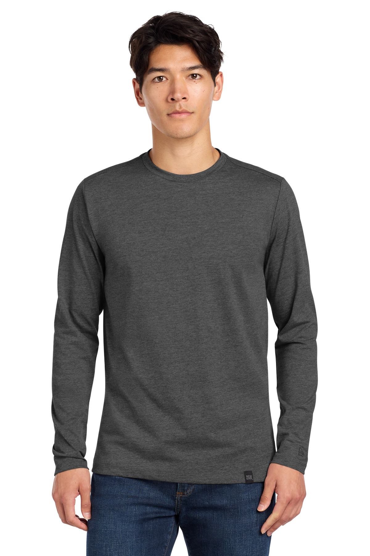 New Era  Heritage Blend Long Sleeve Crew Tee. NEA102