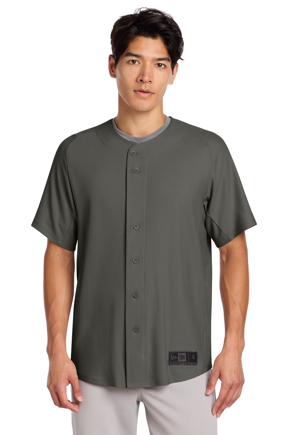 New Era Diamond Era Full-Button Jersey. NEA220