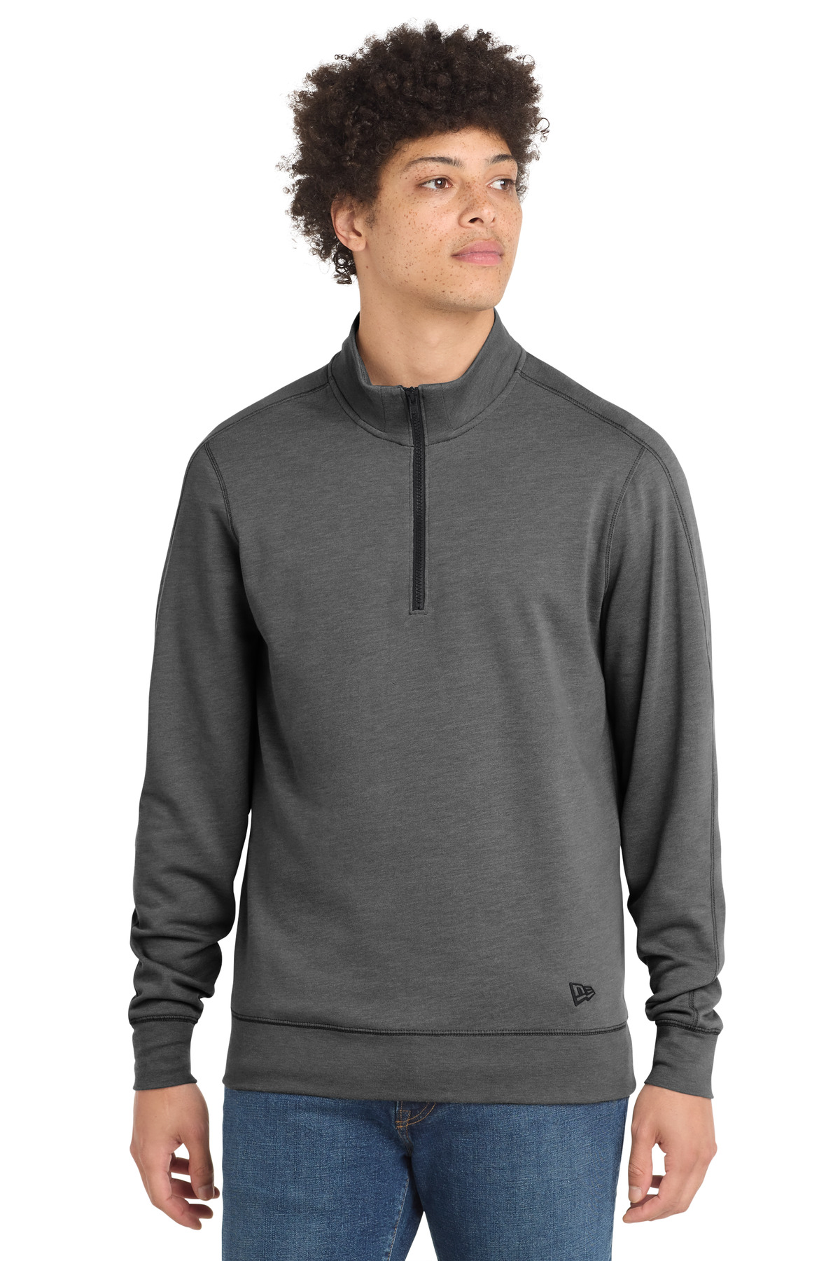 New Era  Tri-Blend Fleece 1/4-Zip Pullover. NEA512