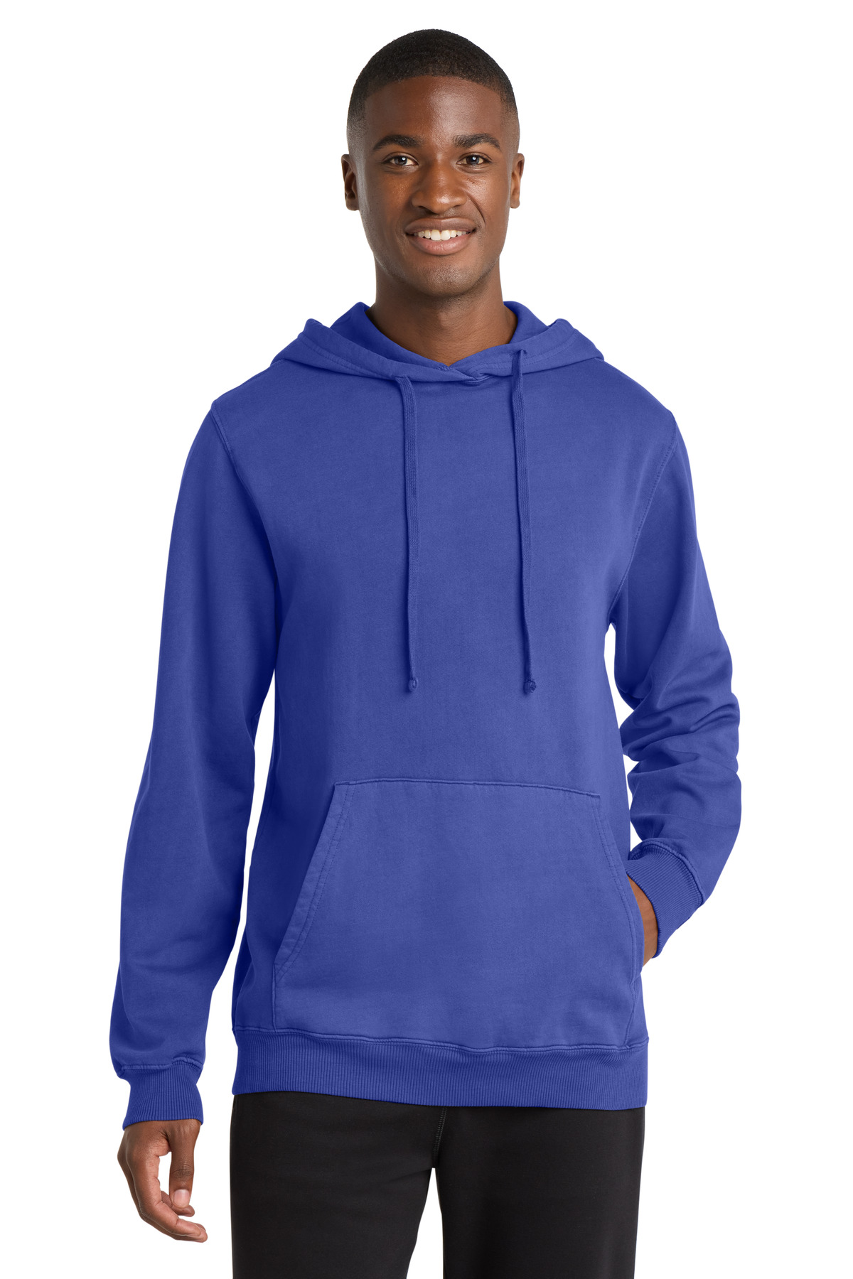 Port & Co Beach Wash Garment-Dyed Pullover Hooded Sweatshirt. PC098H