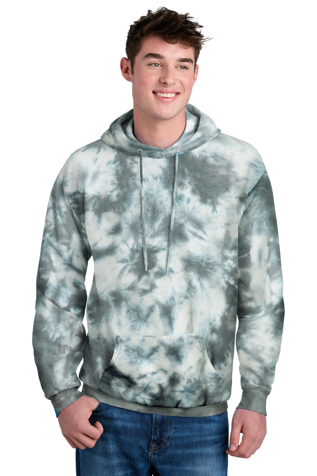 Port & Co Crystal Tie-Dye Pullover Hoodie PC144