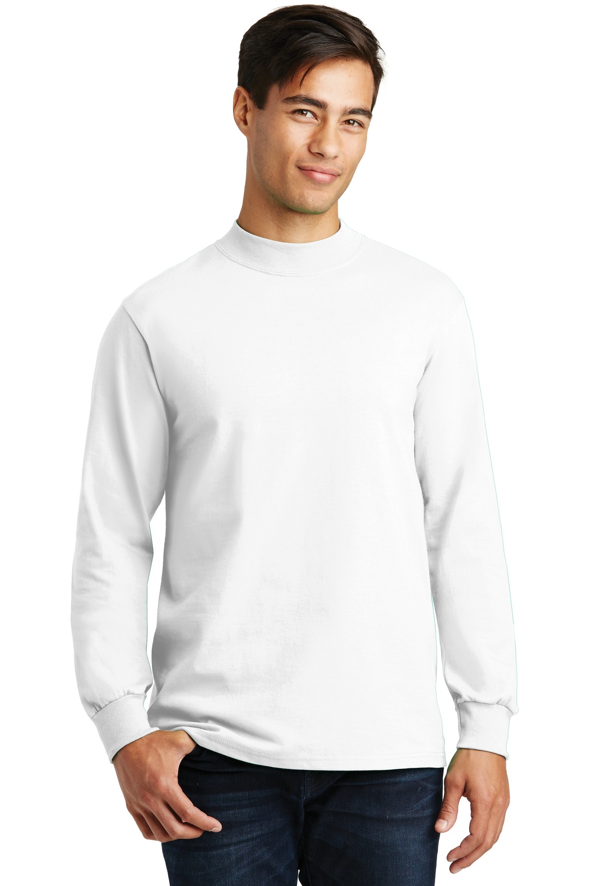 Port & Co Essential Mock Turtleneck.  PC61M