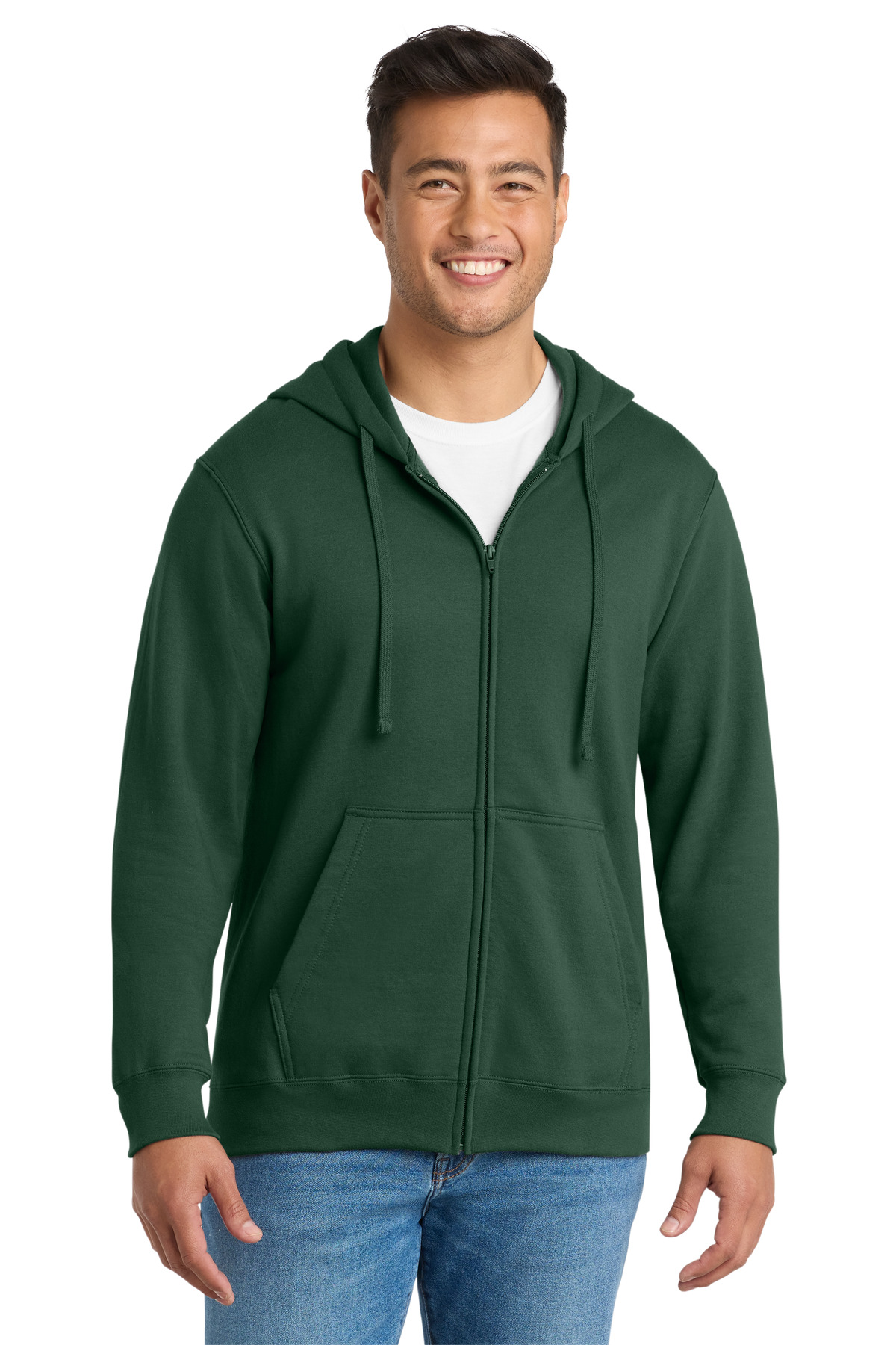 Port & Co Fan Favorite Fleece Full-Zip Hooded Sweatshirt. PC850ZH