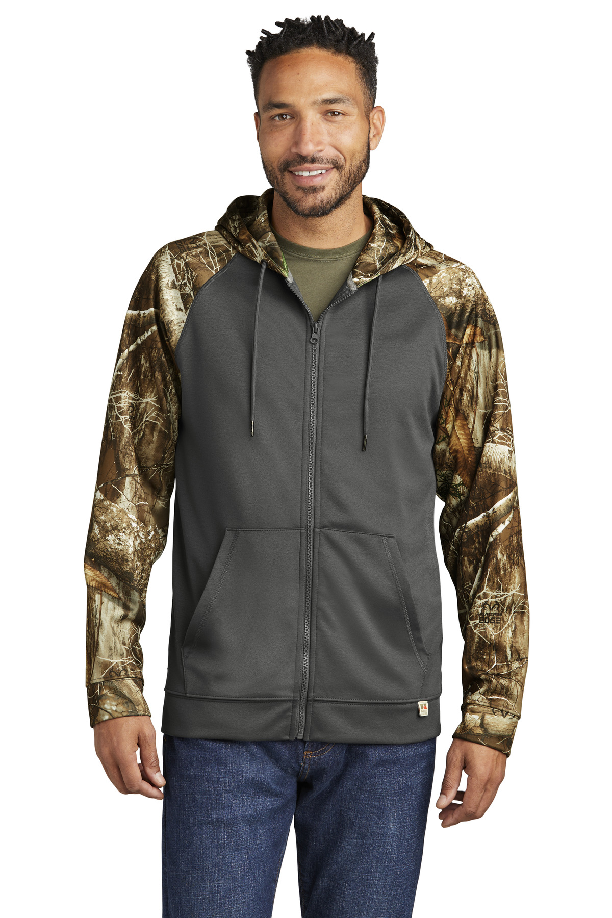 Russell Outdoors Realtree Performance Colorblock Full-Zip Hoodie RU452
