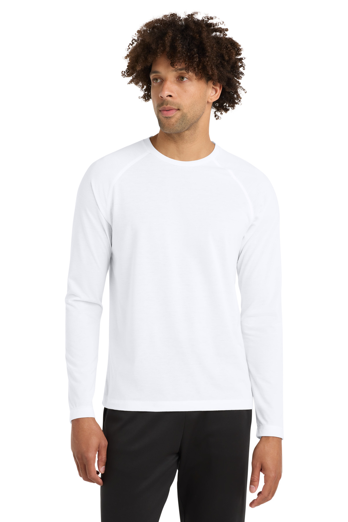 Sport-Tek  PosiCharge  Long Sleeve Tri-Blend Wicking Raglan Tee ST400LS