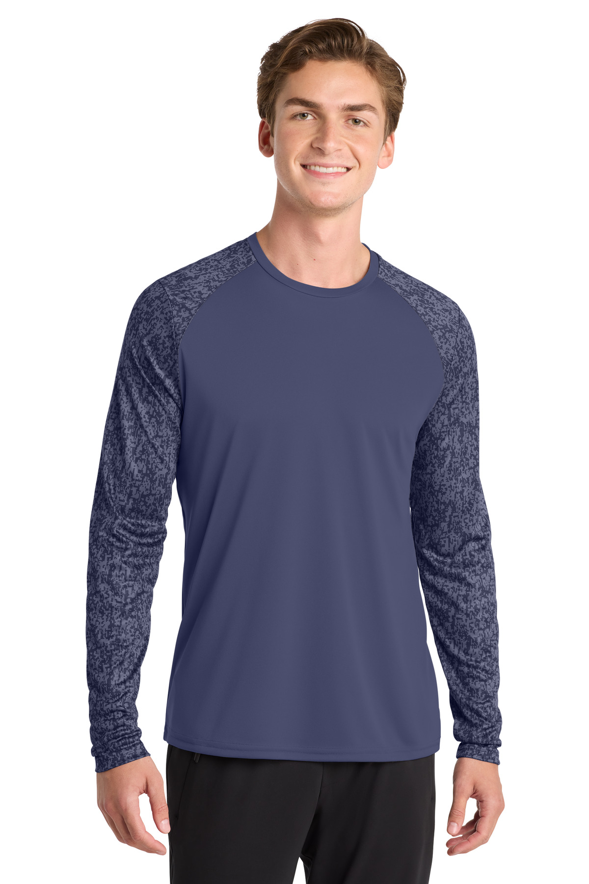 Sport-Tek  Long Sleeve Digi Camo Tee. ST460LS