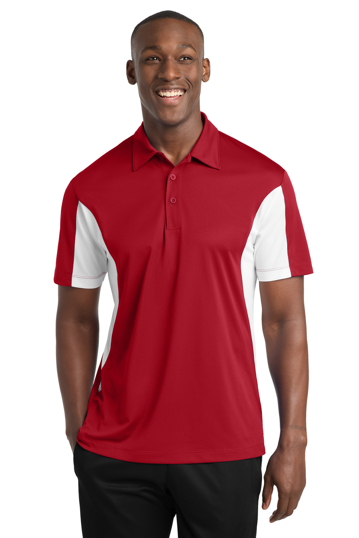 Sport-Tek Tall Side Blocked Micropique Sport-Wick Polo. TST655