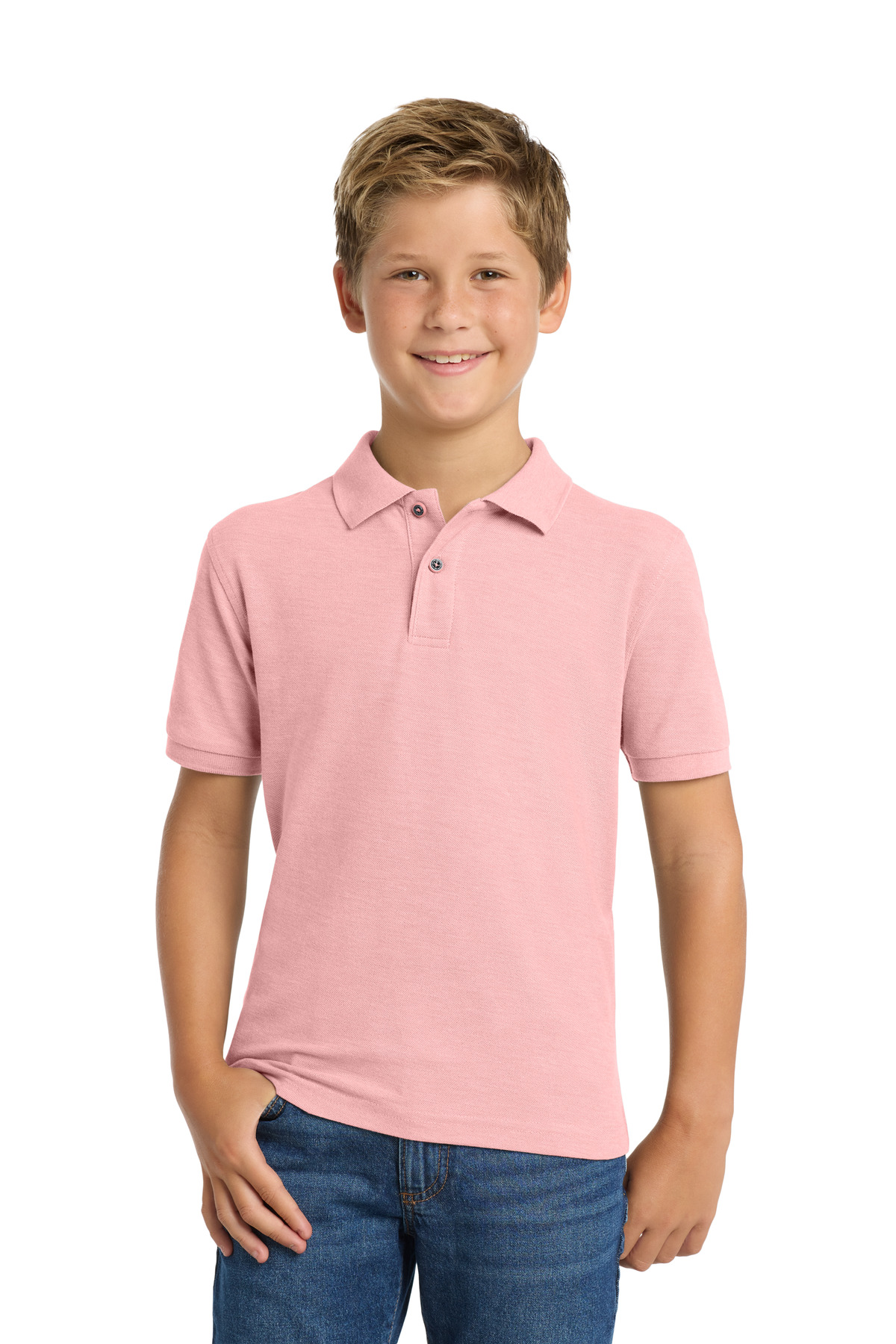 Port Authority Youth Silk Touch Polo.  Y500