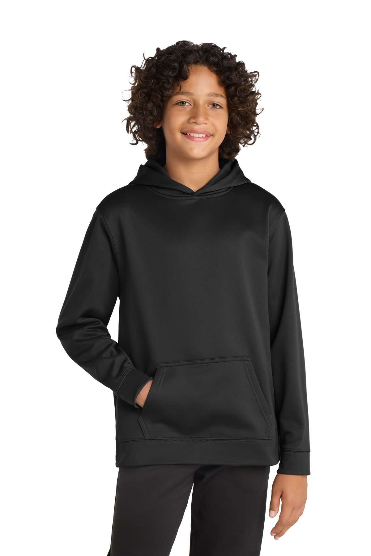 Sport-Tek Youth Sport-Wick Fleece Hooded Pullover. YST244